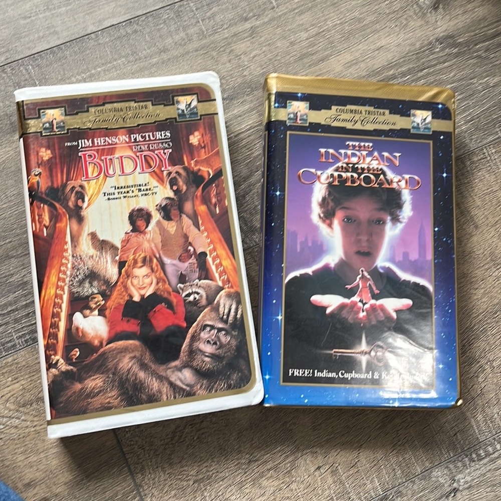 BUDDY & The Indian in the Cupboard VHS Vintage 90’s Movies (2)